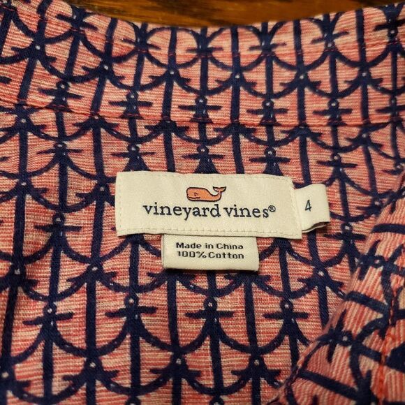Vineyard Vines anchor button down shirt size 4 - Picture 5 of 5